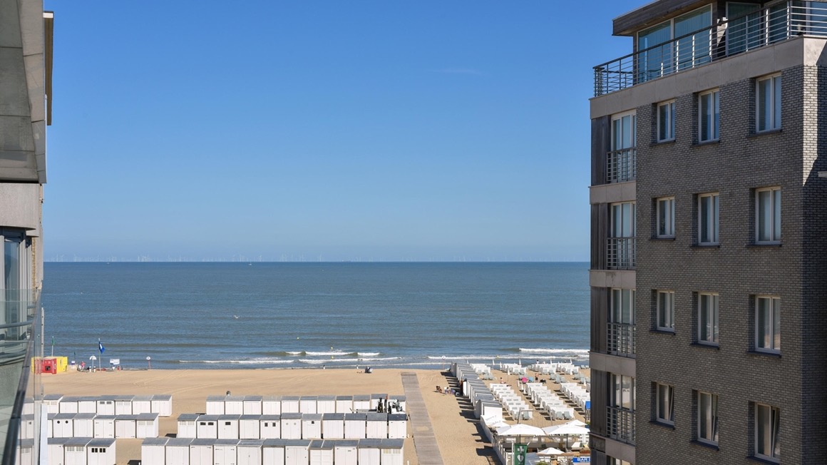 Uitzicht Orfeo Knokke vakantieverblijf te huur