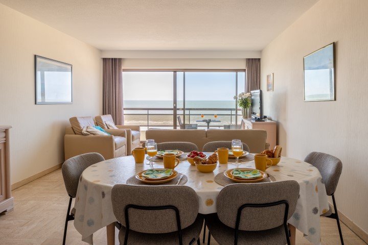 Vakantie appartement met frontaal zeezicht Middelkerke